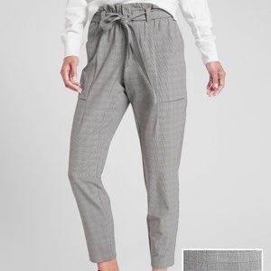 Athleta Skyline Paper Bag Plaid Pants